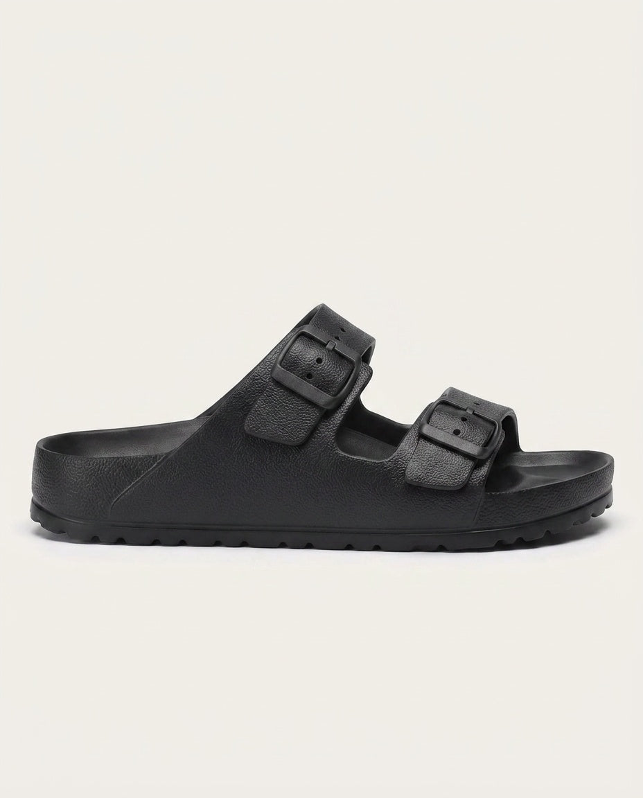 Scarlett | Double Buckle Cushioned Slides