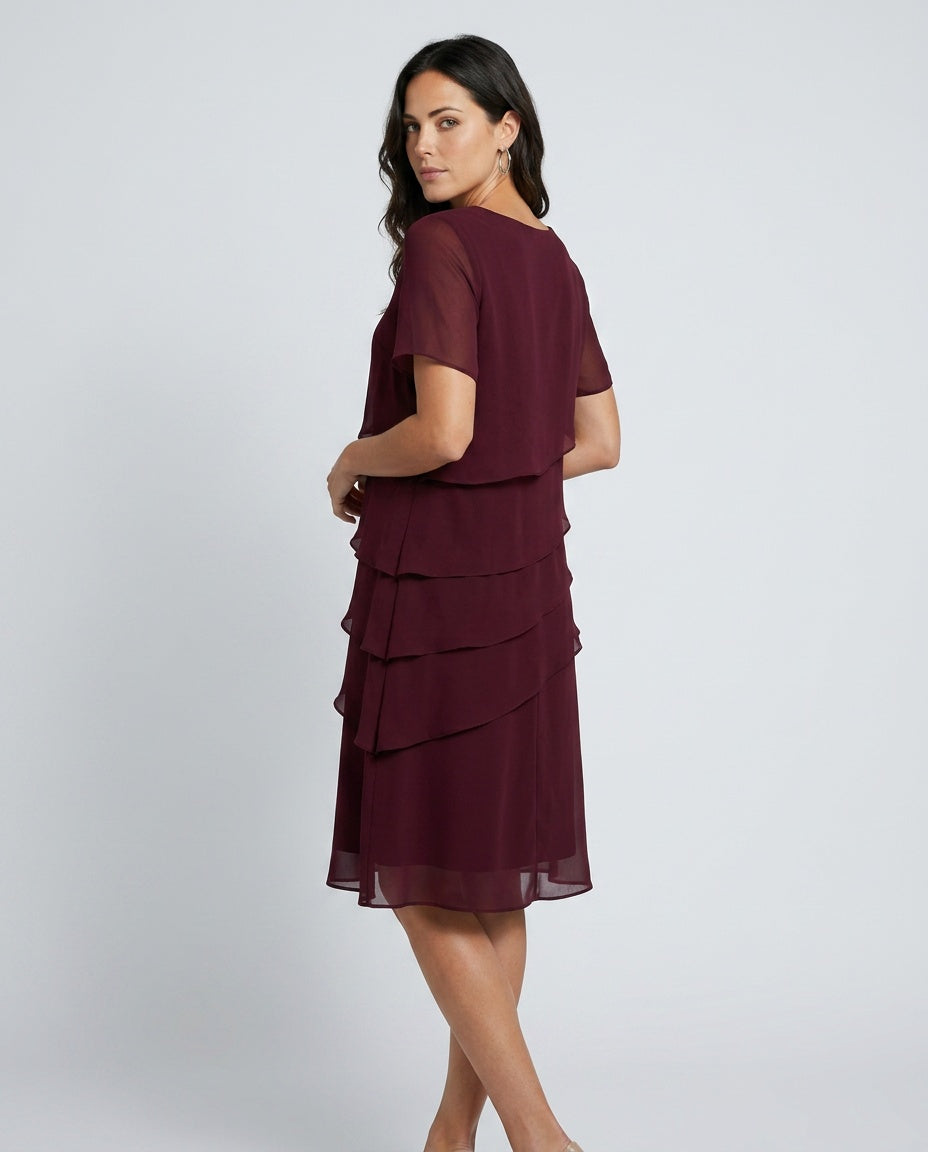 Alba | Soft Contour Knee-Length Midi Dress