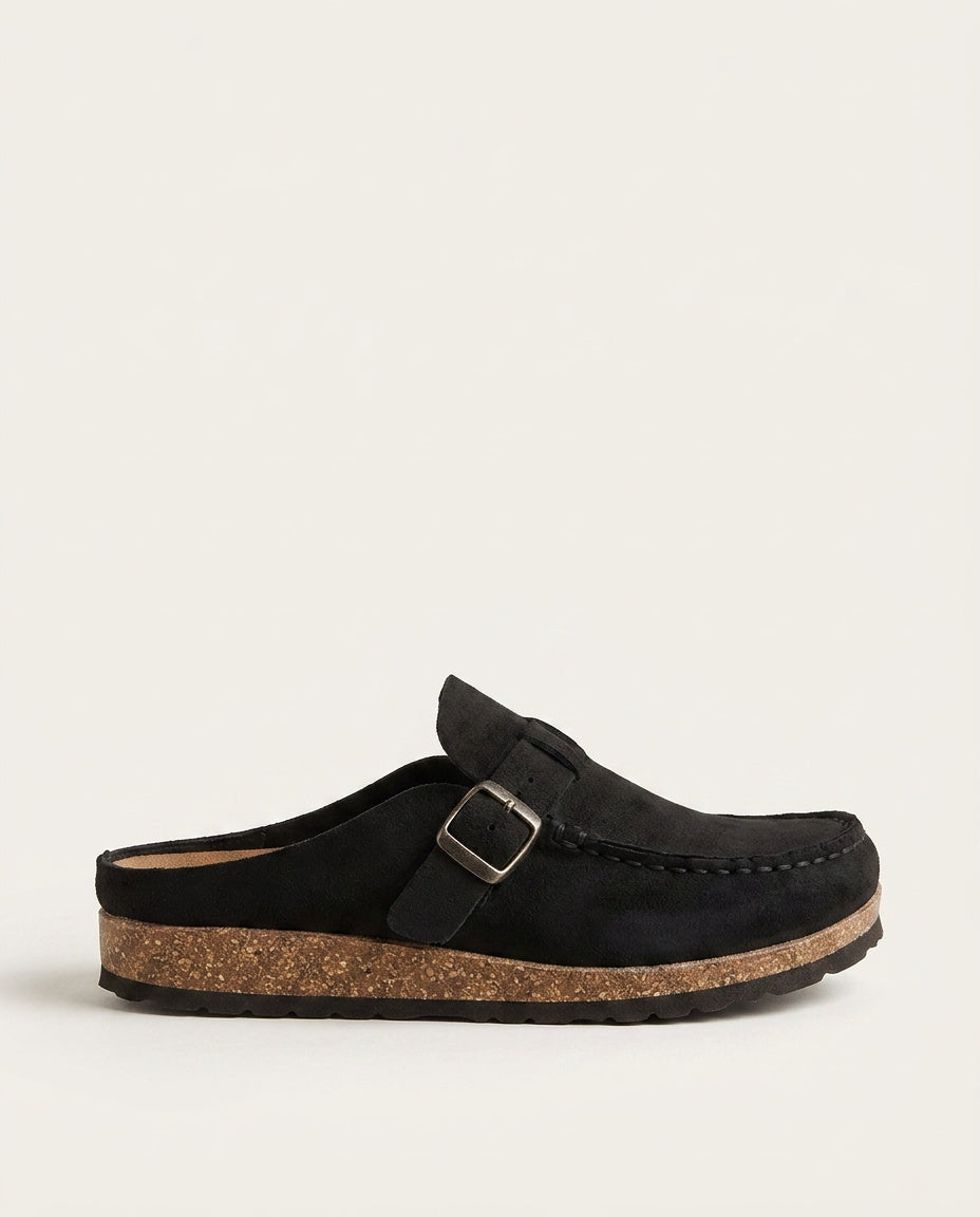 Sienna | Suede-Look Cushioned Footbed Clogs