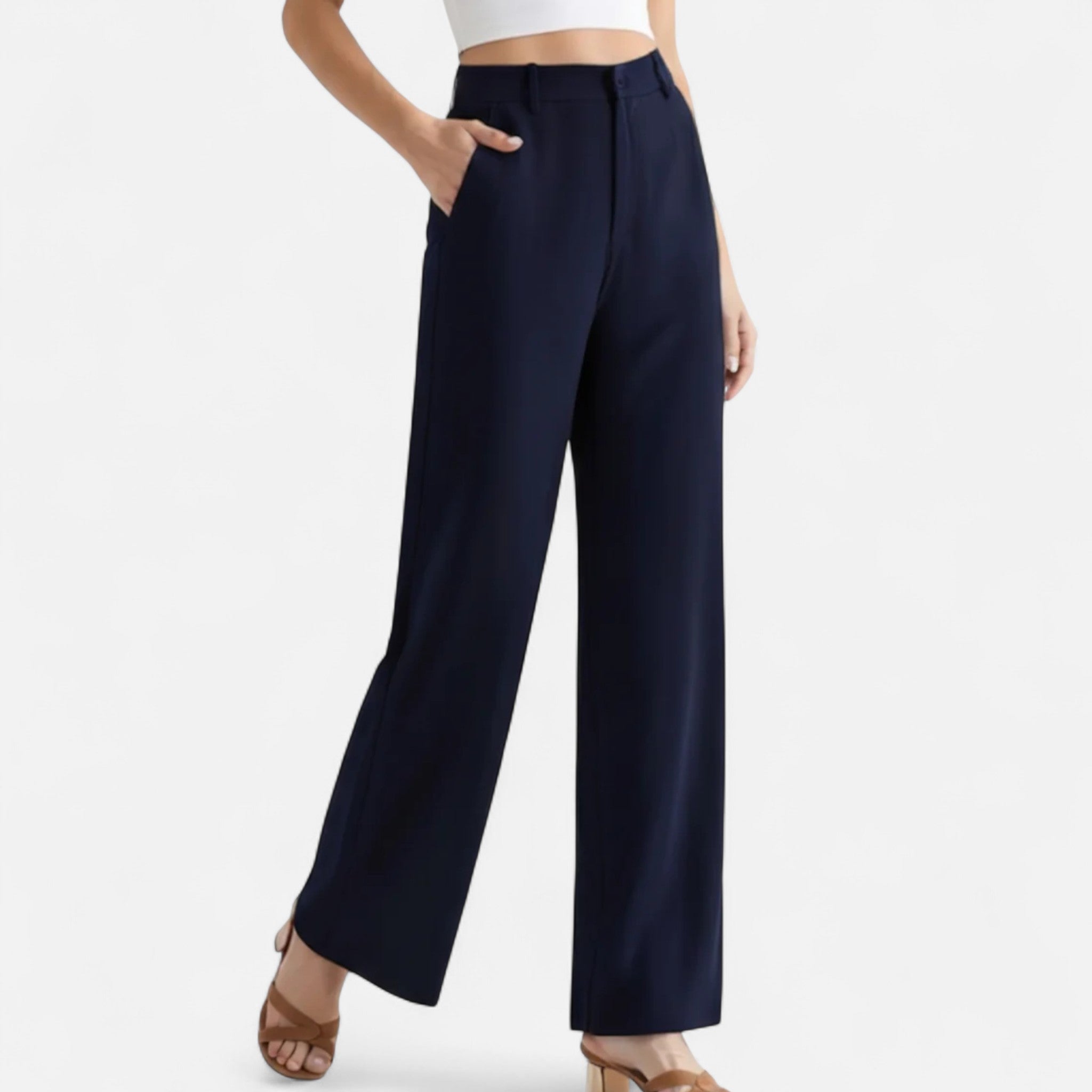 Jimena | High Waist Wide Leg Trousers