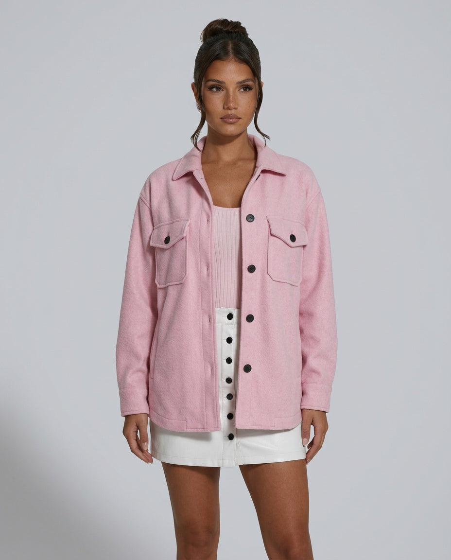 Alba | Single-Breasted Check Streetwear Coat