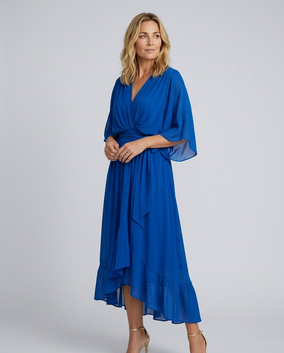 Rocio | Flowing V-Neck Midi Dress