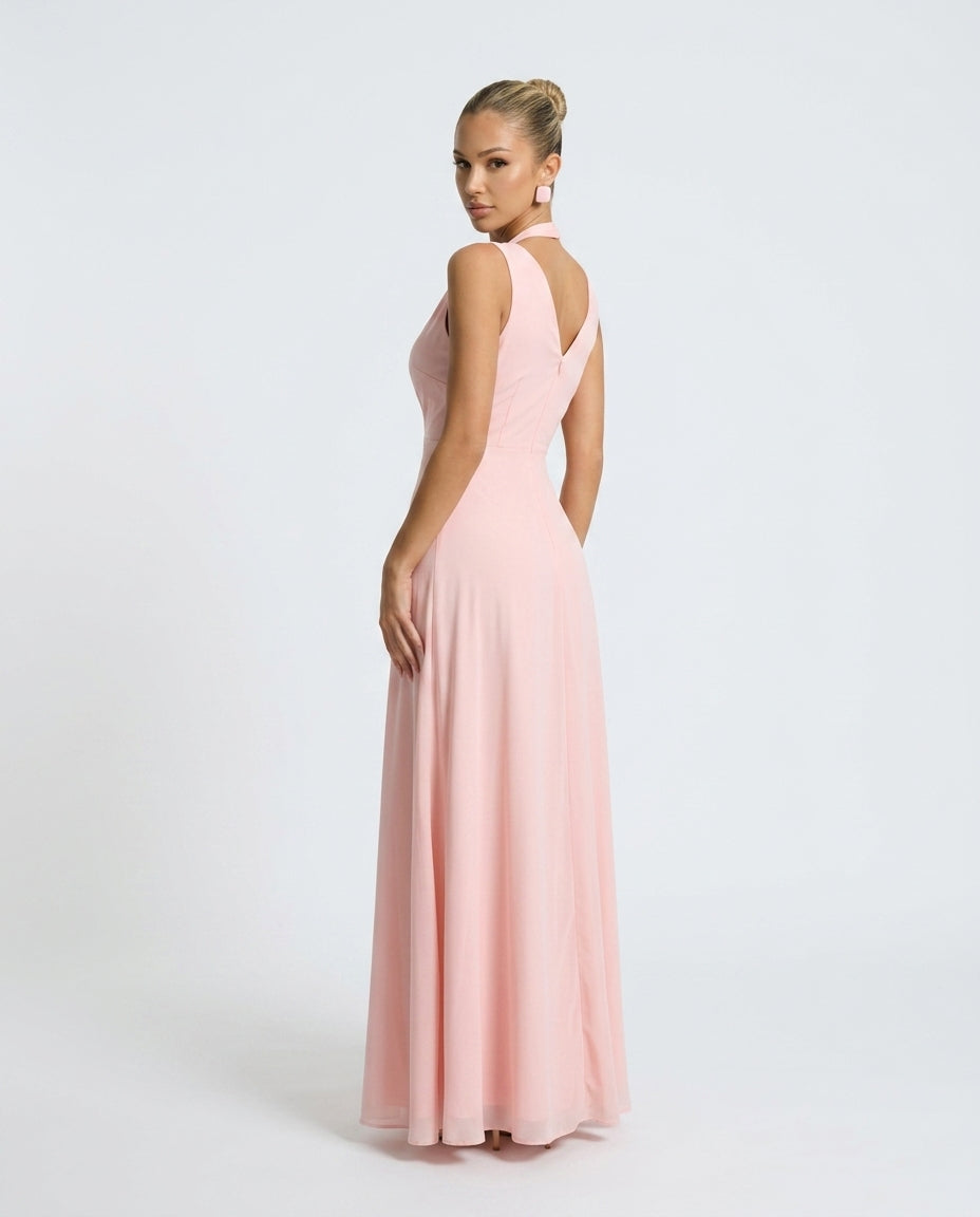 Céline | Sleeveless Wrap Maxi Dress