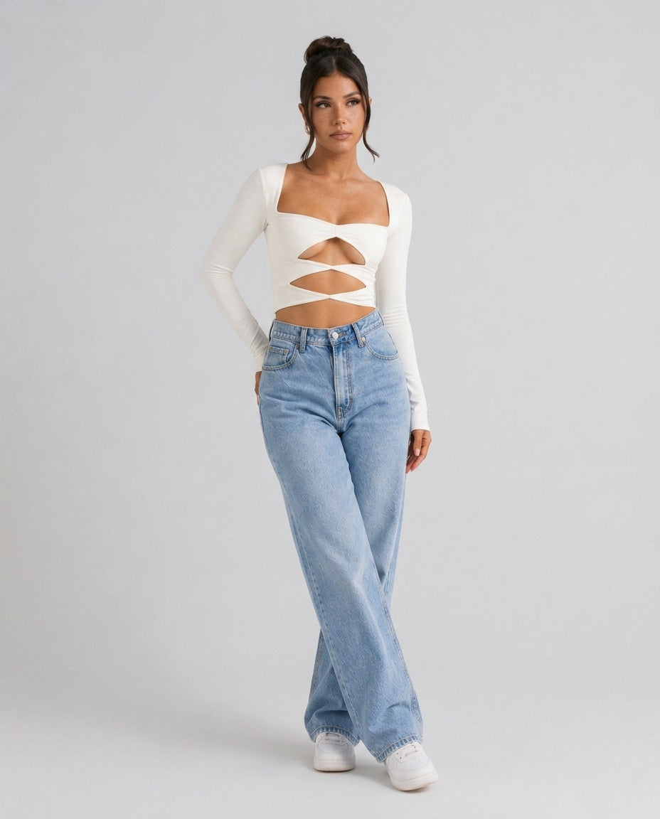 Zola | Cropped Cut-out Top