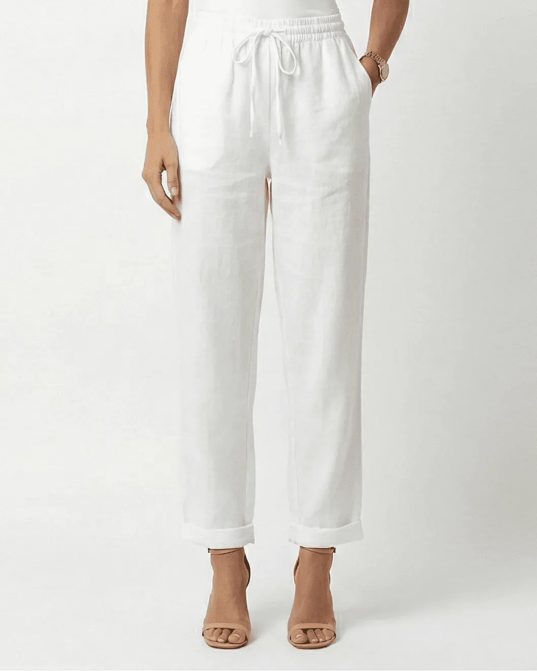 Marley | High Waist Pleated Ankle Trousers