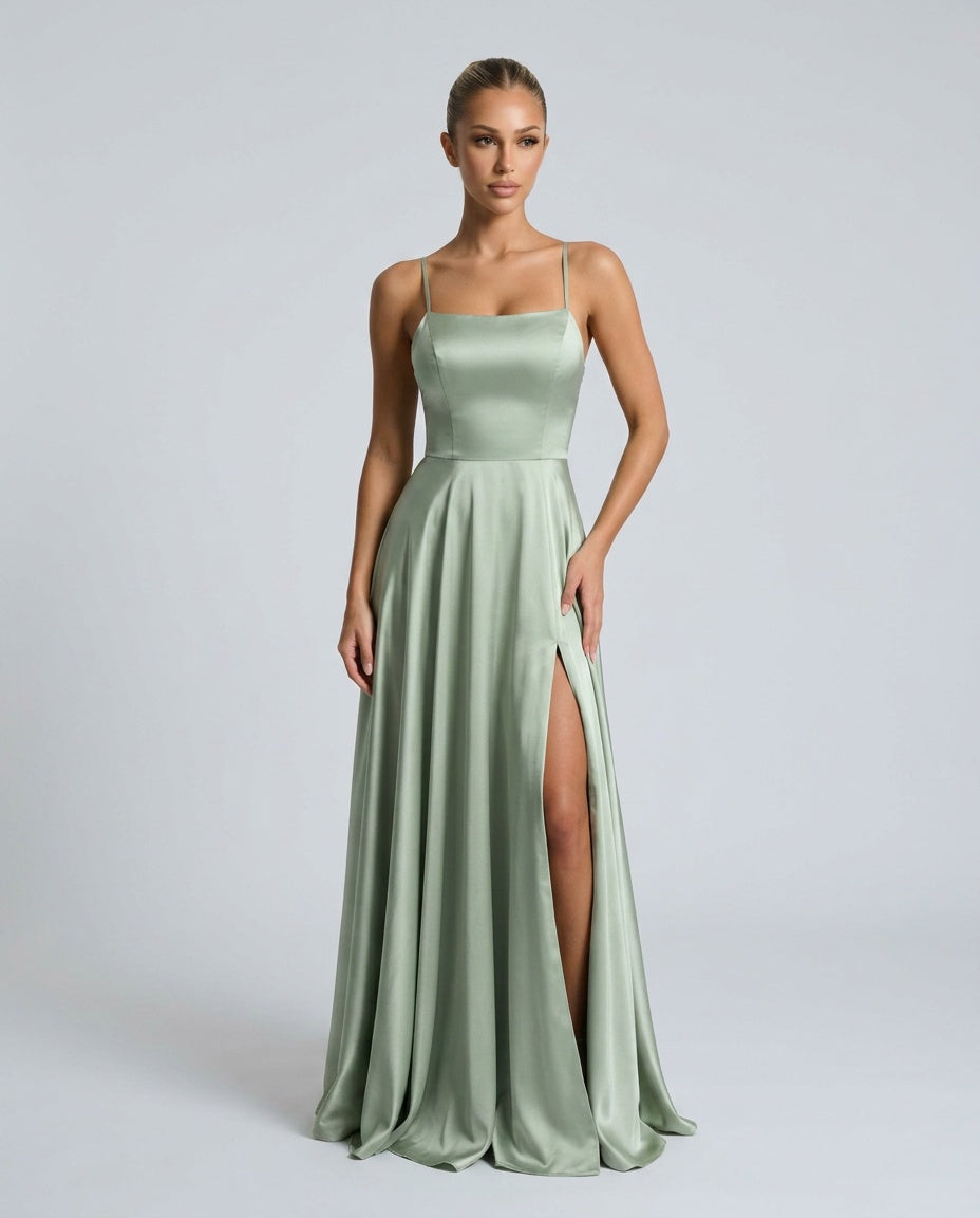 Sienna | Flowy Side Split Maxi Dress