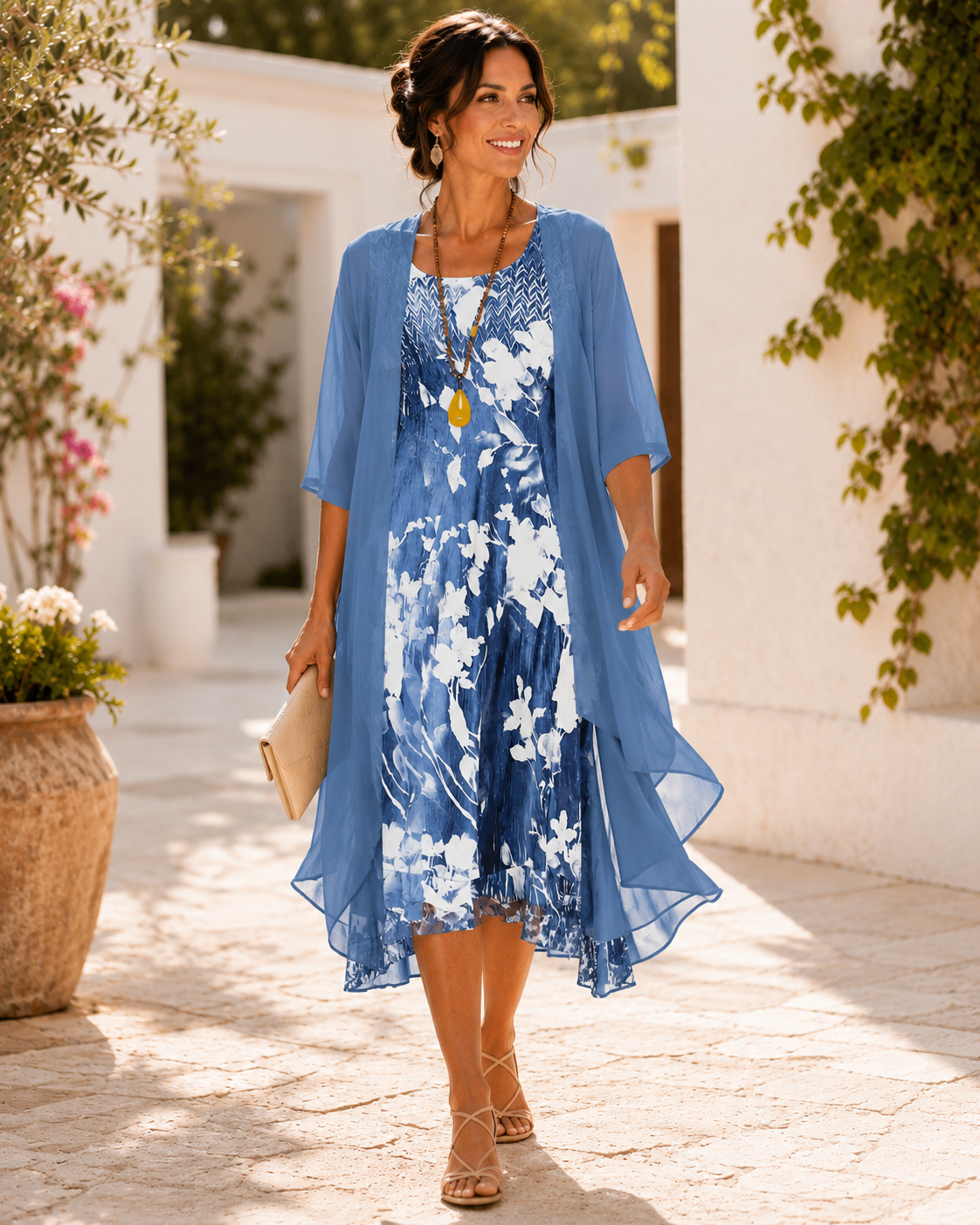 Isolde | Layered Breezy Midi Dress