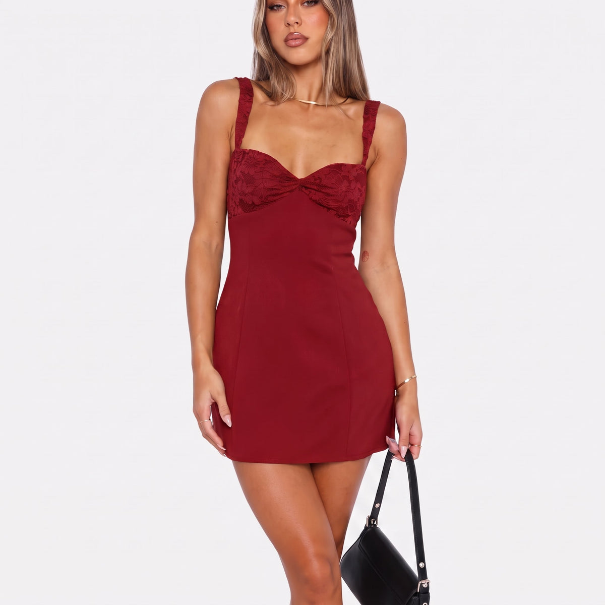 Florencia | Lace Ruched Sweetheart Bodycon Mini Dress