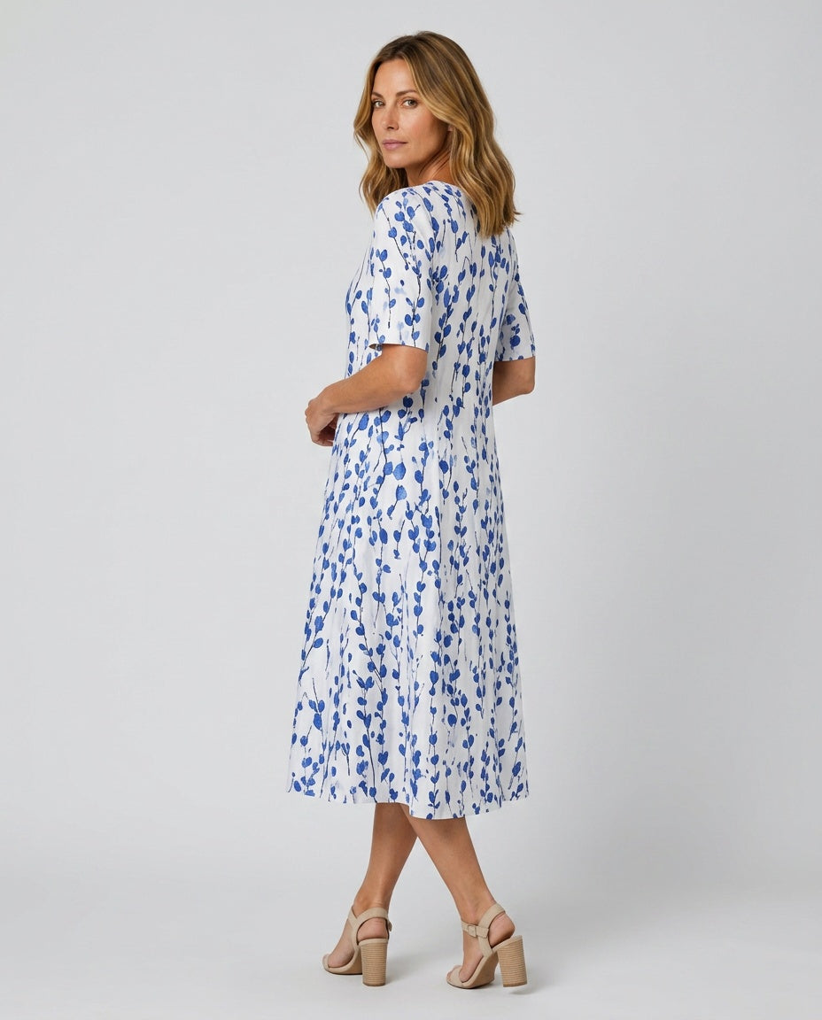 Halcyon | Effortless Flowing Midi Dress