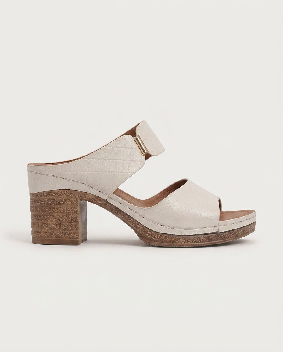 Maeve | Open Toe Block Heel Leather Sandals