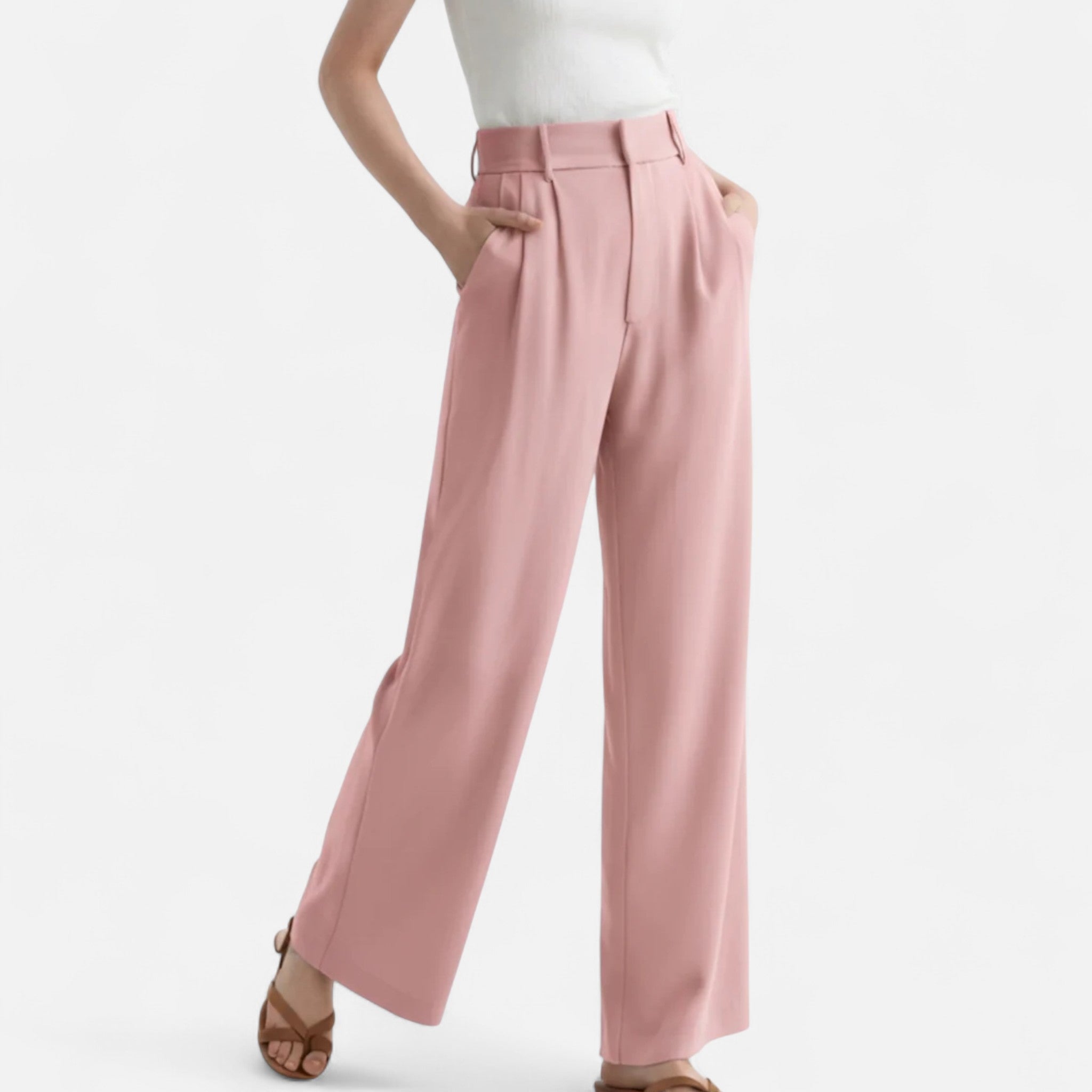 Jimena | High Waist Wide Leg Trousers