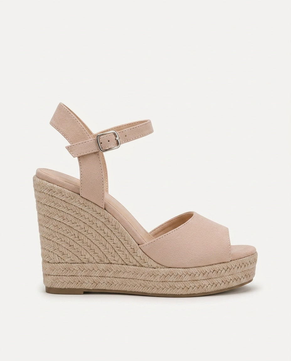 Marley | Braided Ankle Strap Wedge Espadrille Sandals