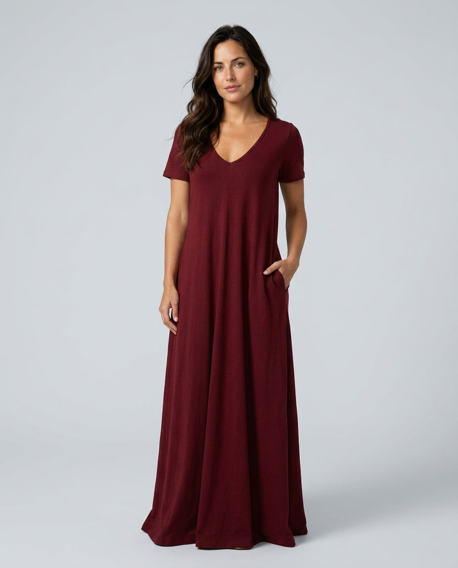 Cora | Relaxed Cotton-Blend Lounge Dress