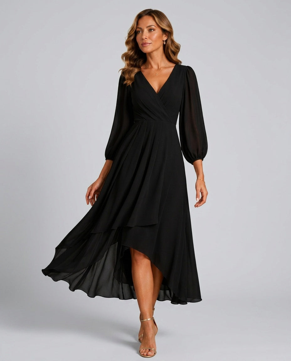 Seraphina | V-Neck Elegant Maxi Dress