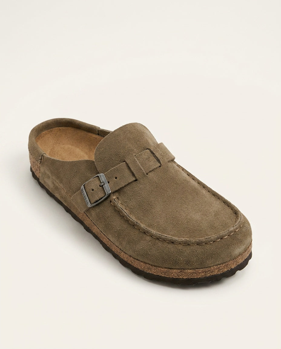 Delphi | Suede-Look Slip-On Clogs