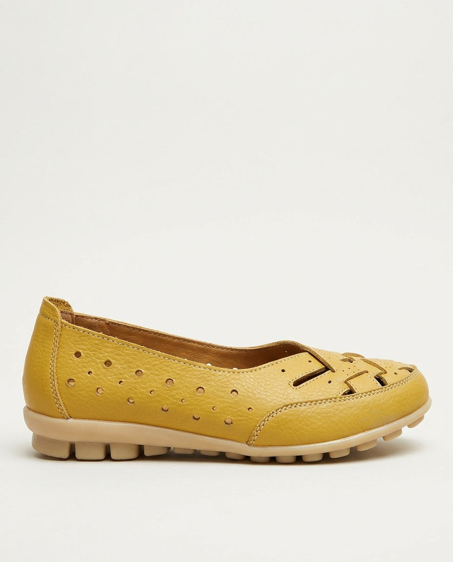 Amara | Perforated Leather Loafers