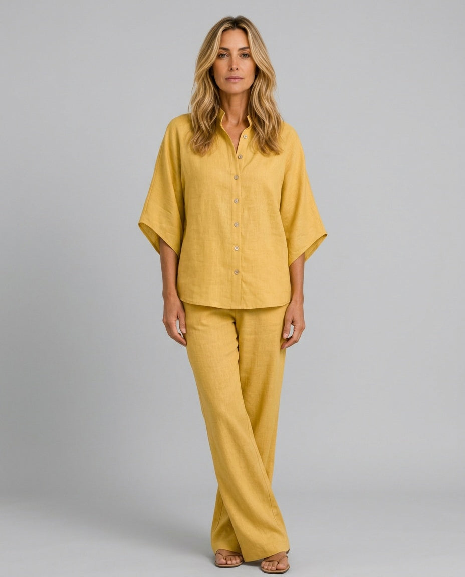 Vivienne | Batwing Sleeve Wide Leg Trouser Set