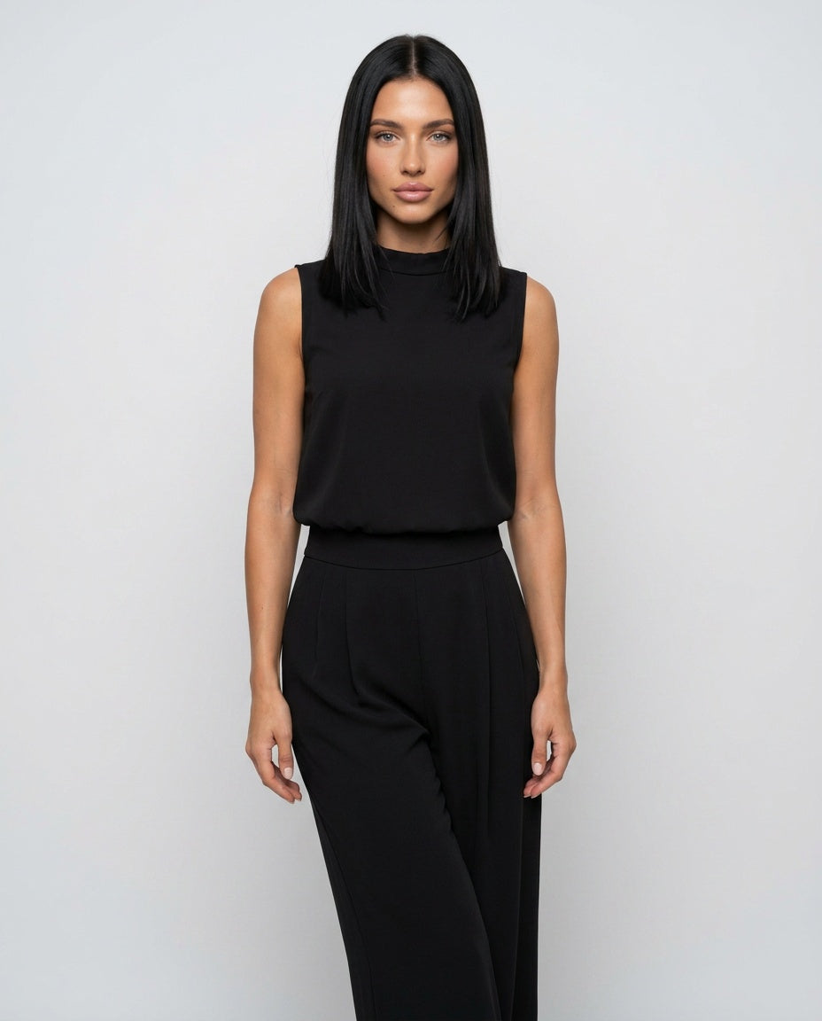 Greta | Sleeveless Wide-Leg Two-Piece Co-Ord Set