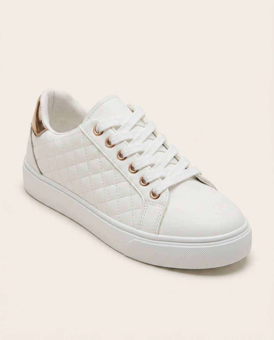 Imogen | Quilted Low-Top Sneakers with Cushioned Sole