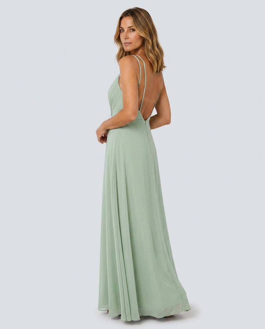 Briella | Sweetheart Ruched A-Line Maxi Dress