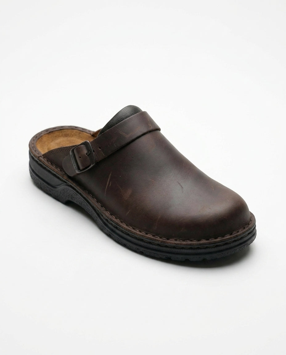 Aria | Leather-Look Slip-On Clogs