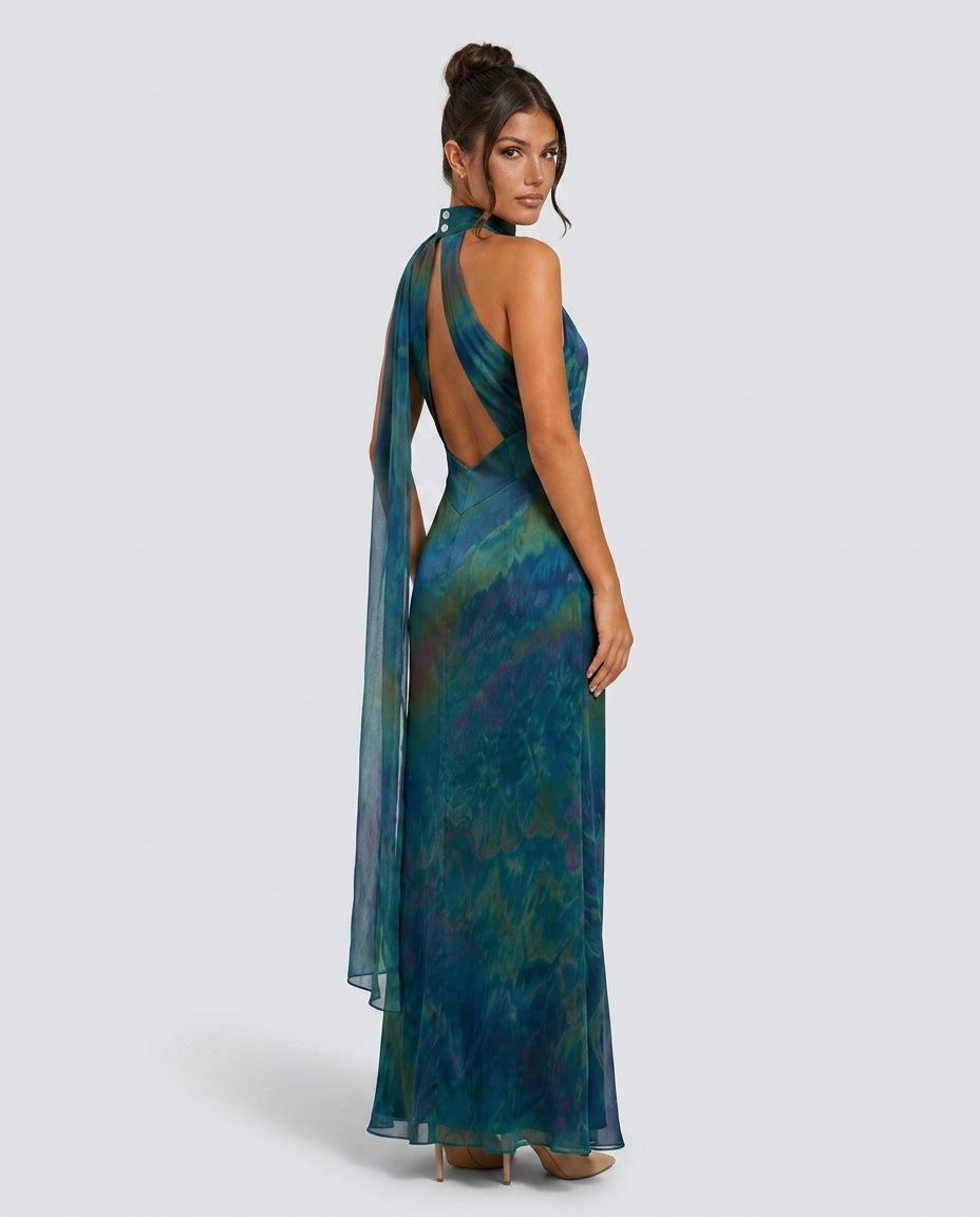 Divina | Backless Fitted Smooth Maxi Dress