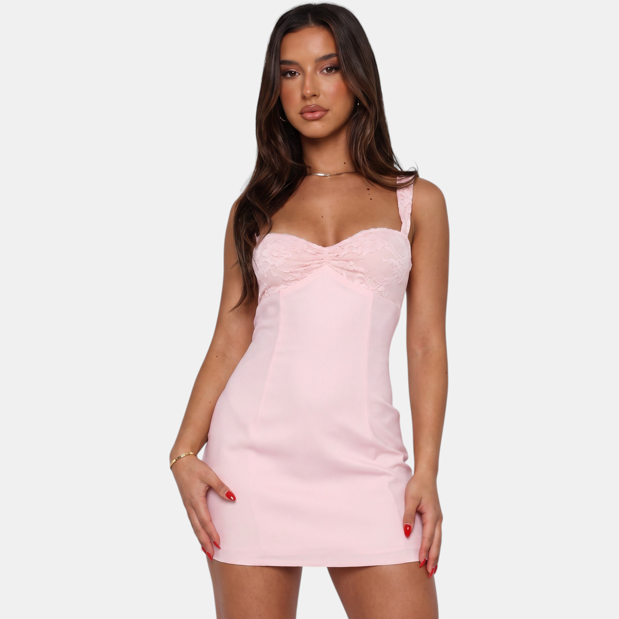 Florencia | Lace Ruched Sweetheart Bodycon Mini Dress