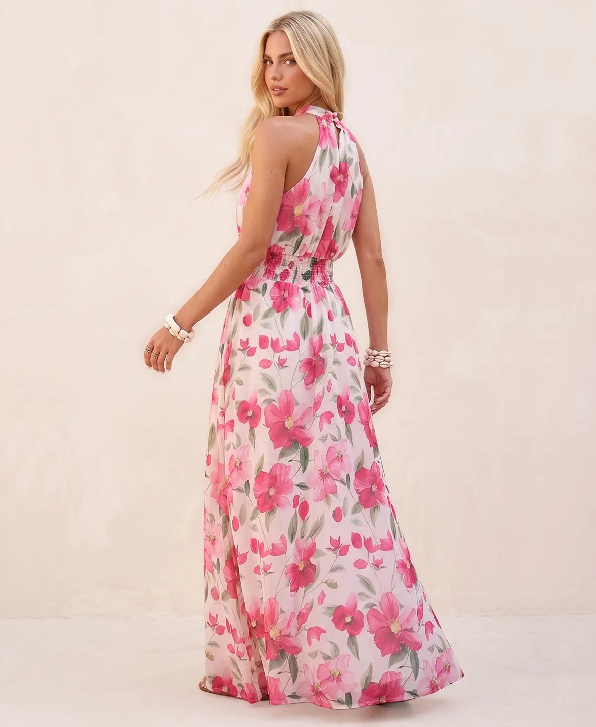 Blair | Tropical Print Summer Maxi Dress