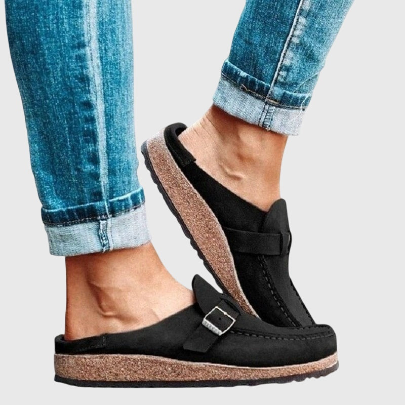 Sienna | Suede-Look Cushioned Footbed Clogs