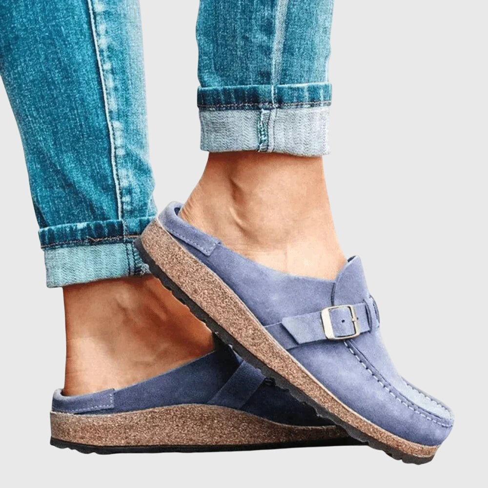 Sienna | Suede-Look Cushioned Footbed Clogs