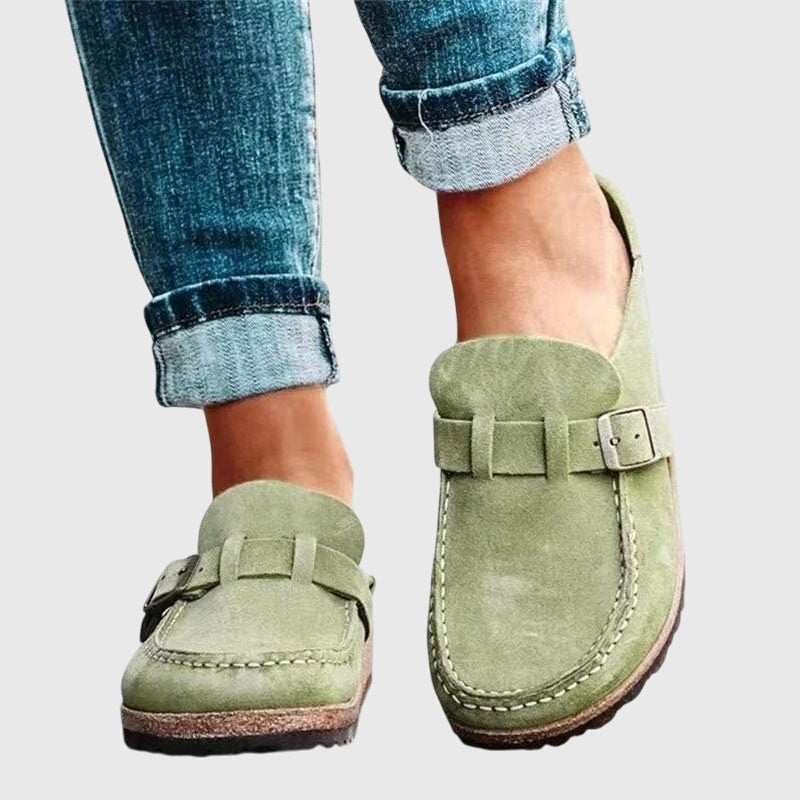 Sienna | Suede-Look Cushioned Footbed Clogs