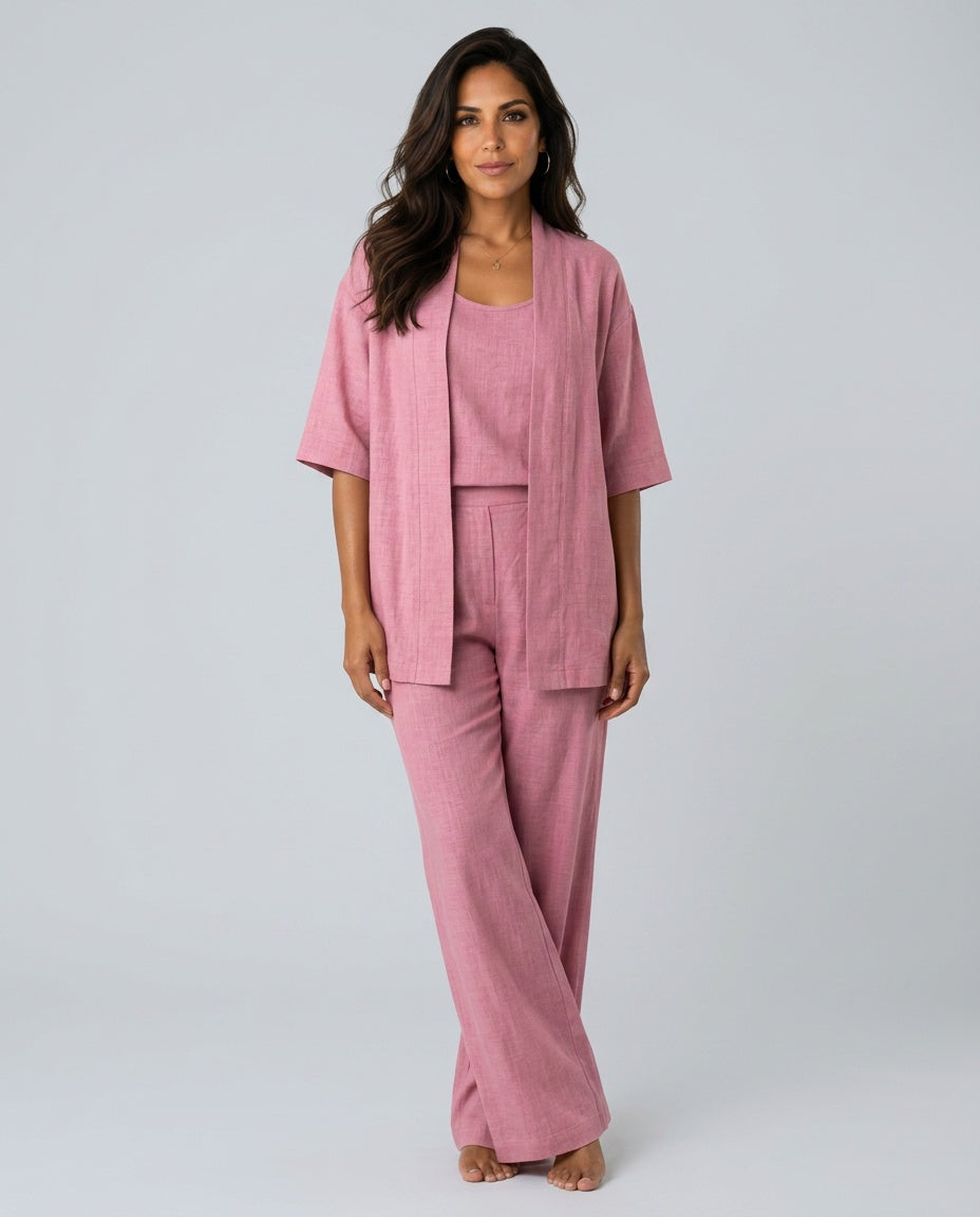 Harlow | Relaxed Linen-Blend Three-Piece Set
