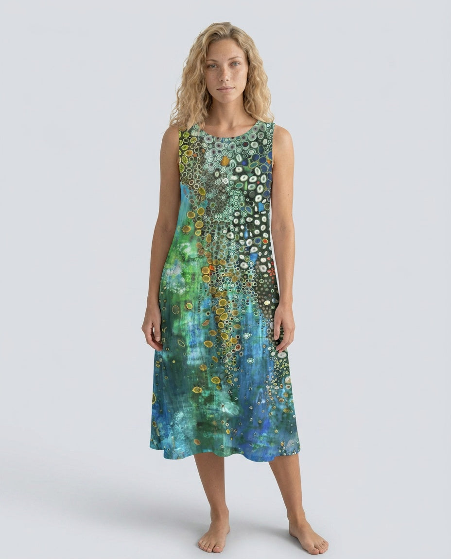 Sloane | Mosaic Print Midi Dress