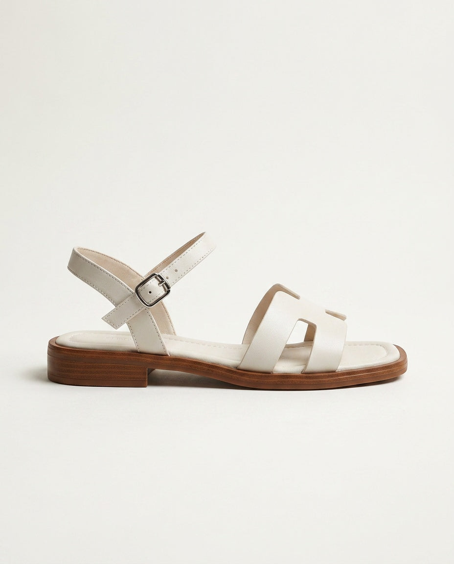 Roma | Strappy Leather-Look Sandals