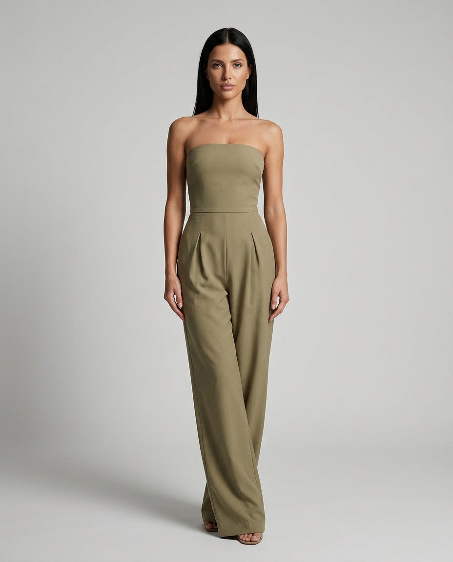 Mariana | Strapless Straight Leg Jumpsuit