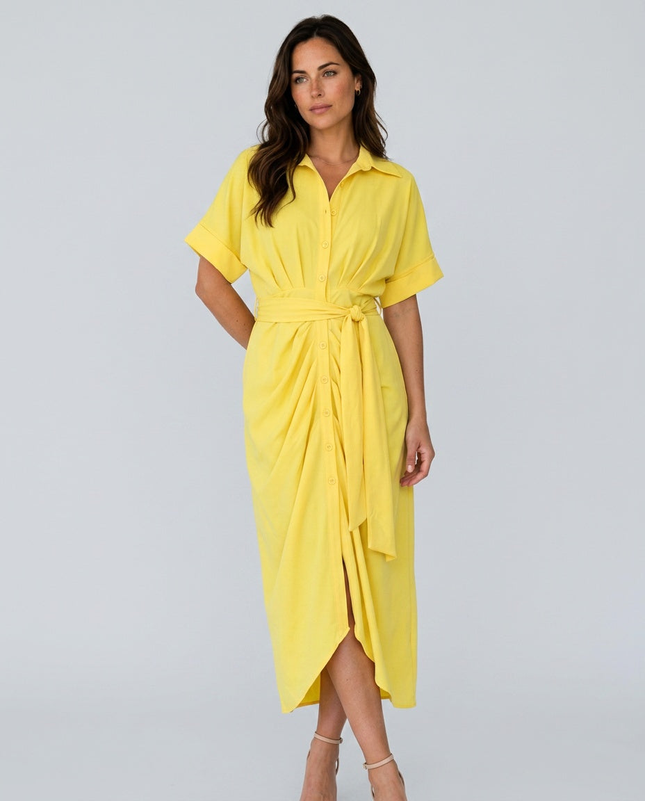 Selene | Relaxed Everyday Polyester Maxi Dress