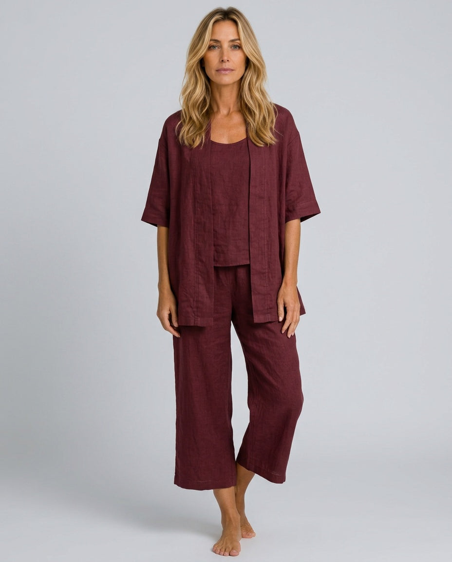 Harlow | Relaxed Linen-Blend Three-Piece Set