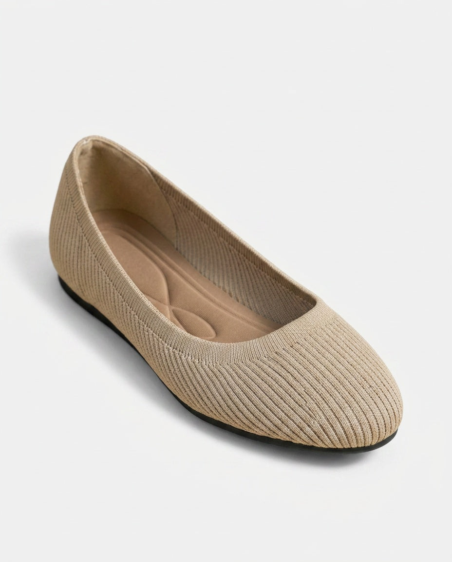 Elodie | Knit Ballet Slip-On Loafers