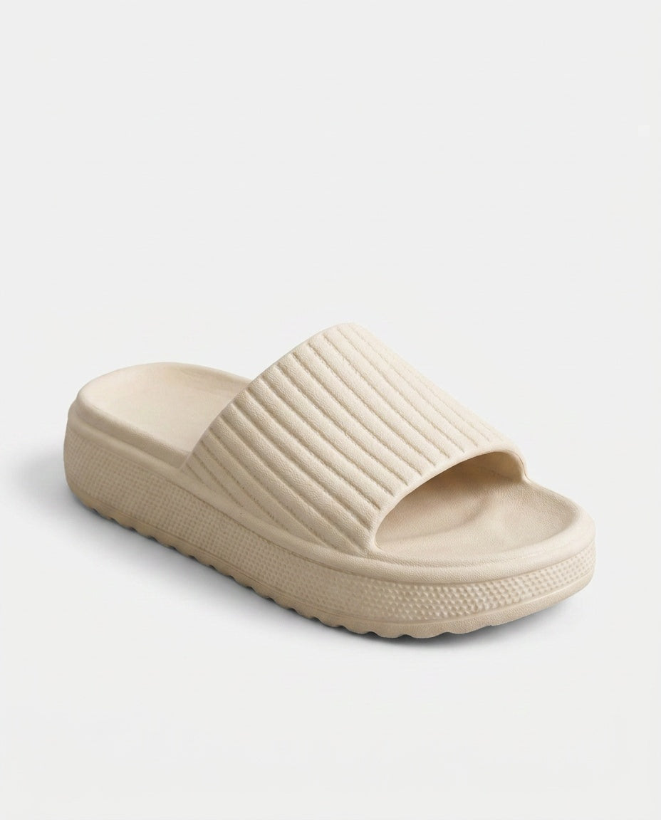 Aubrey | Cushioned Pillow Footbed Slide Sandals