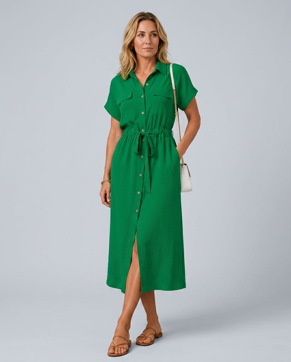 Gemma | Sleeveless Soft Drape Formal Midi Dress