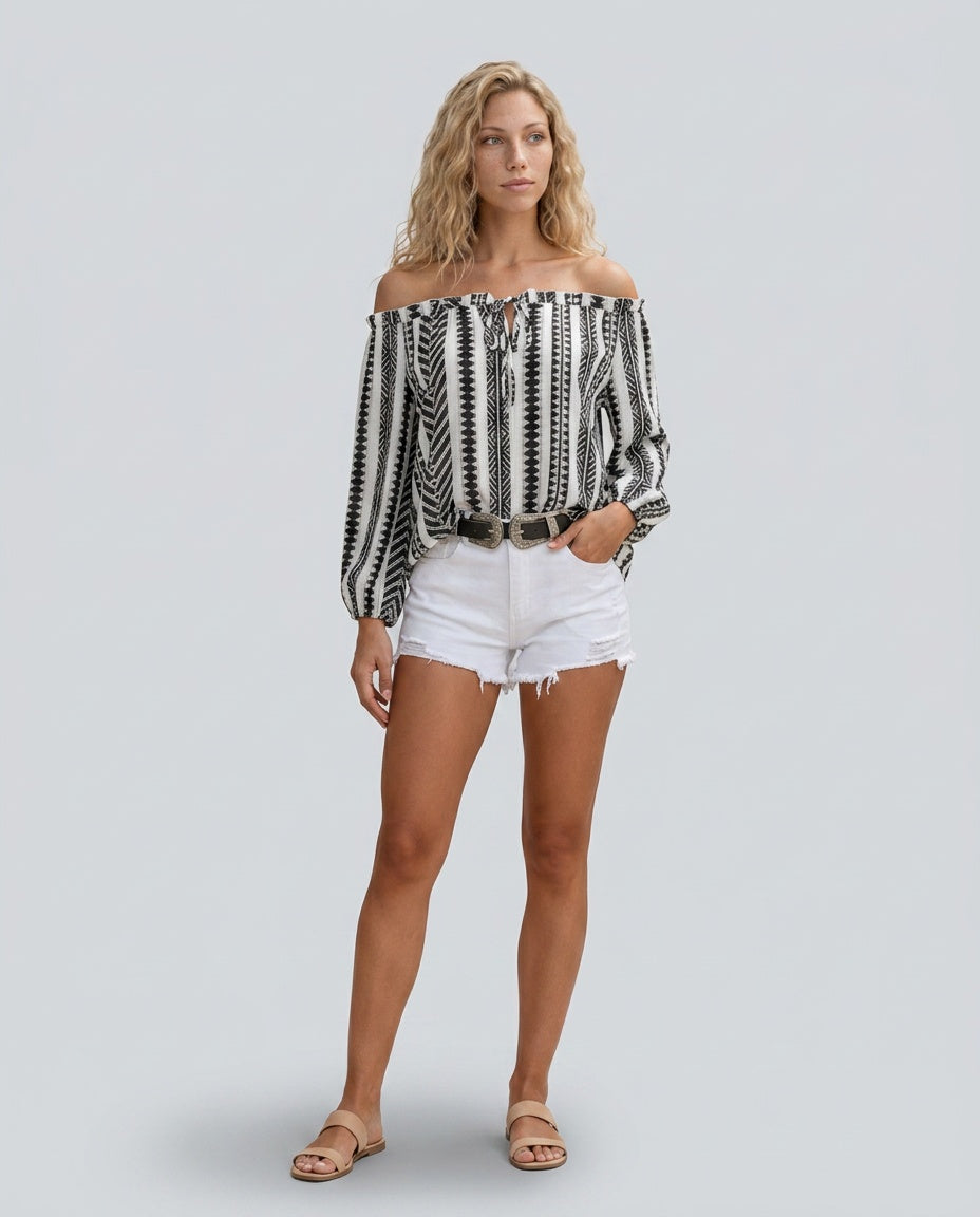 Delaney | Off-Shoulder Casual Top