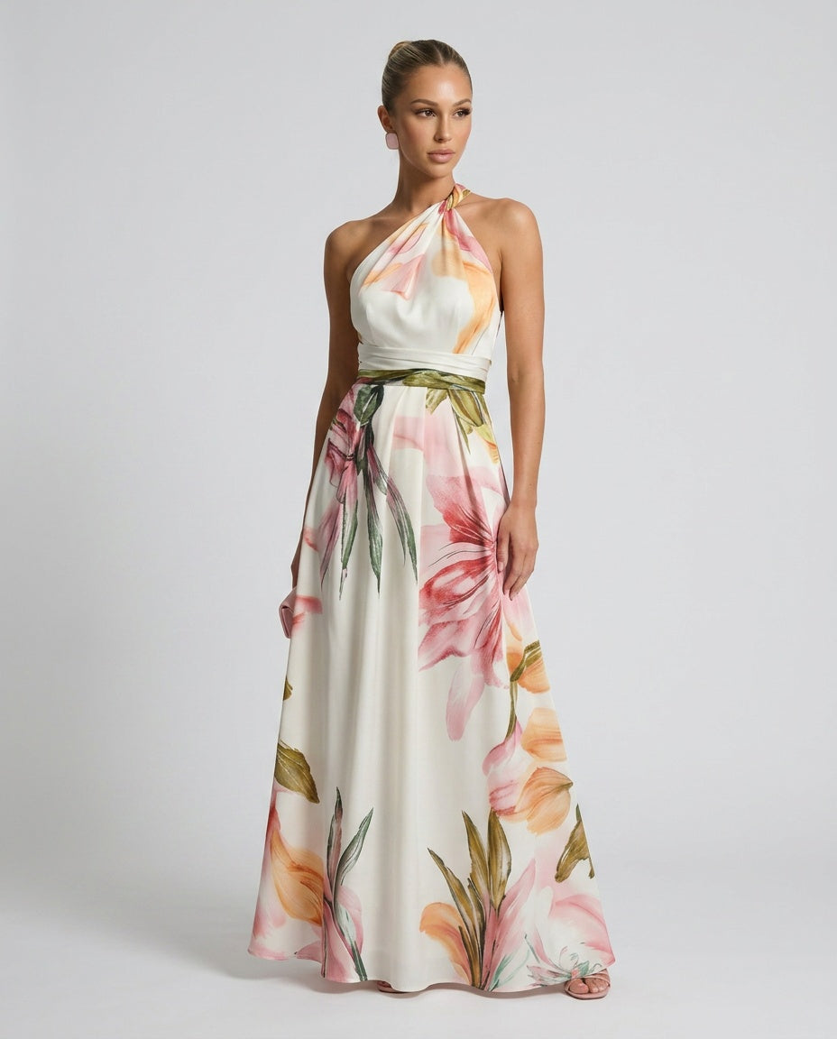 Xenia | Floral Print Garden Party Maxi Dress