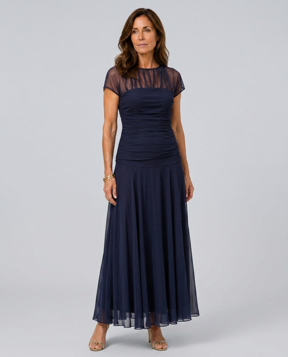 Wren | Flowy Chiffon-Look Midi Dress