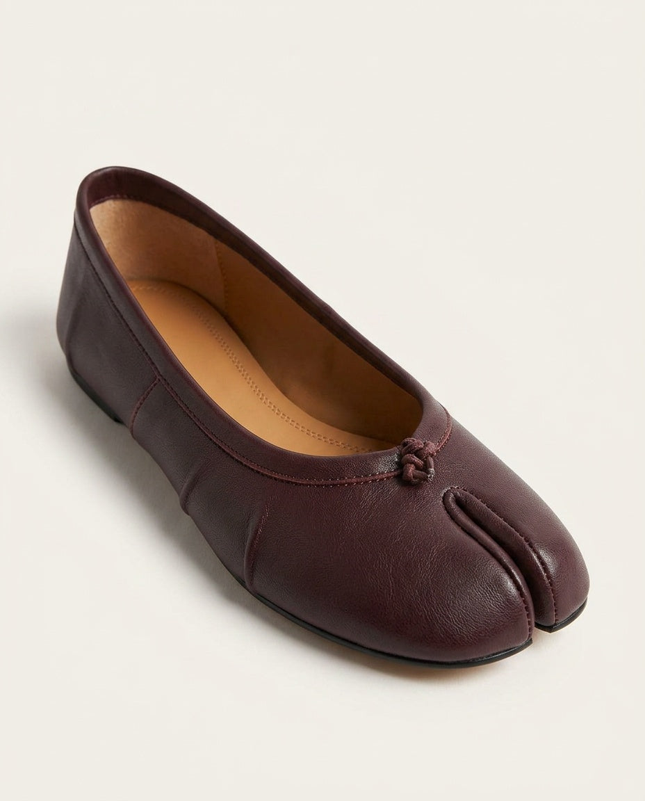 Anais | Split Toe Slip-On Flat Mules