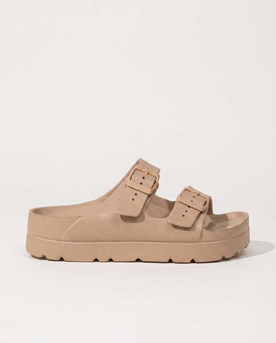 Scarlett | Double Buckle Cushioned Slides