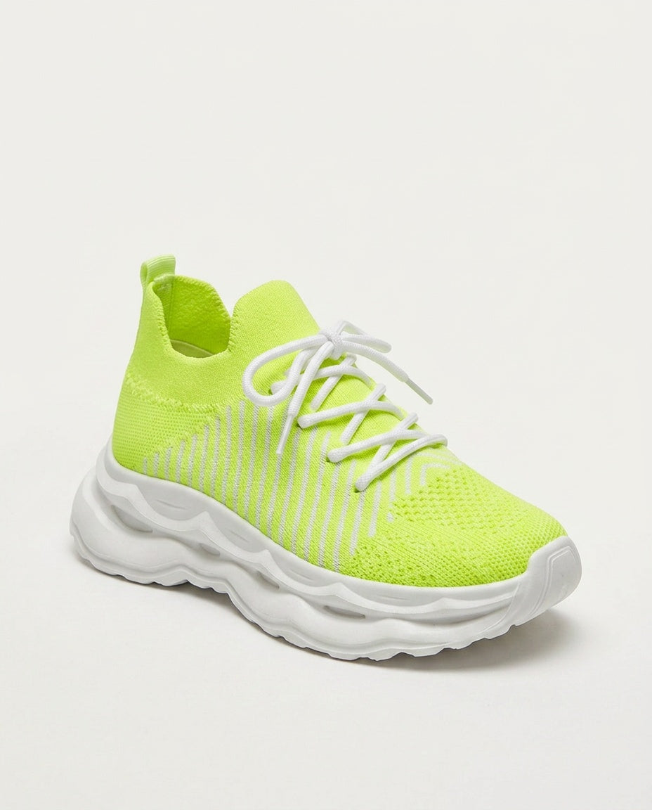 Laura | Cushioned Sole Knit Sneakers