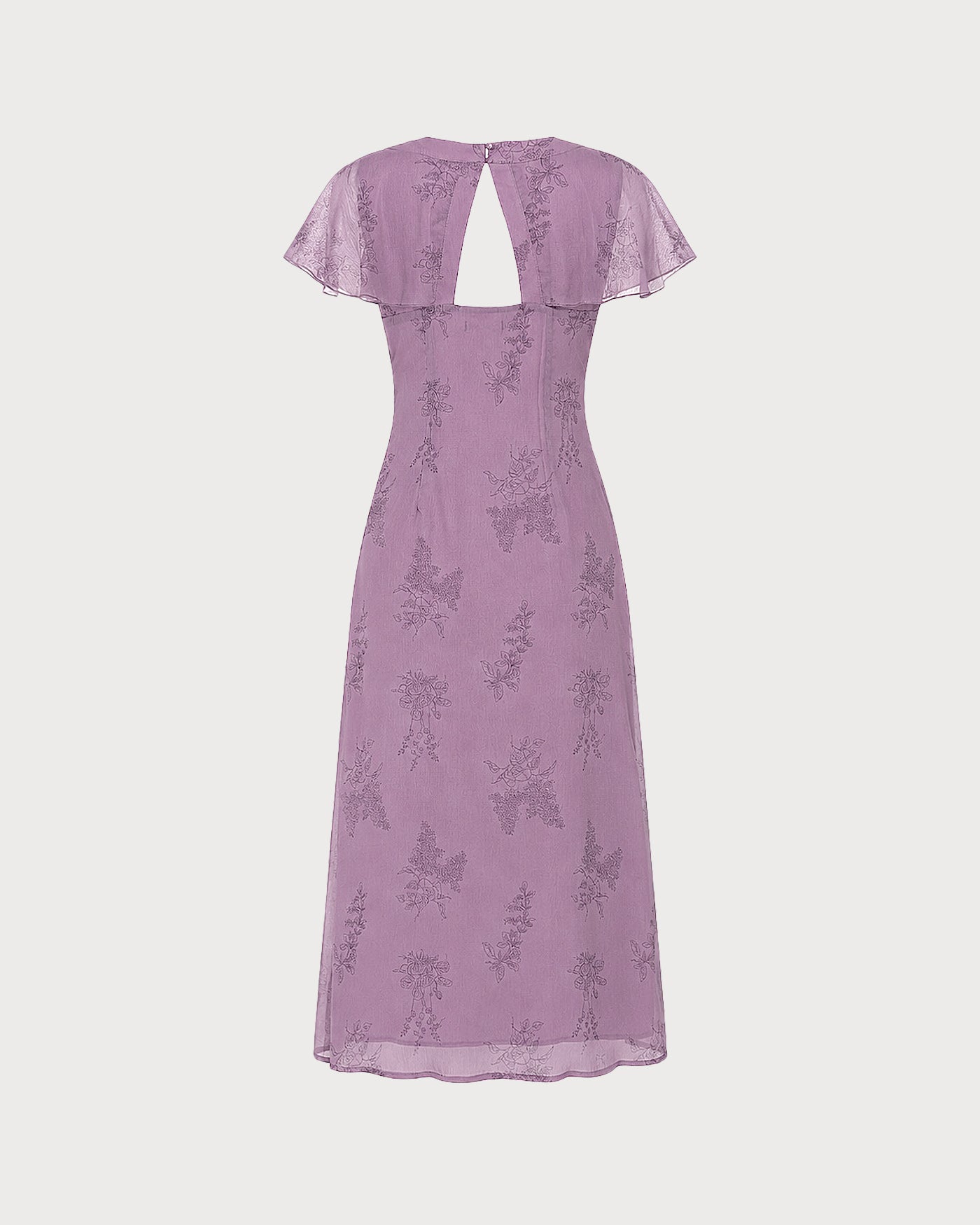 Lavinia | Butterfly Sleeve Floral Midi Dress
