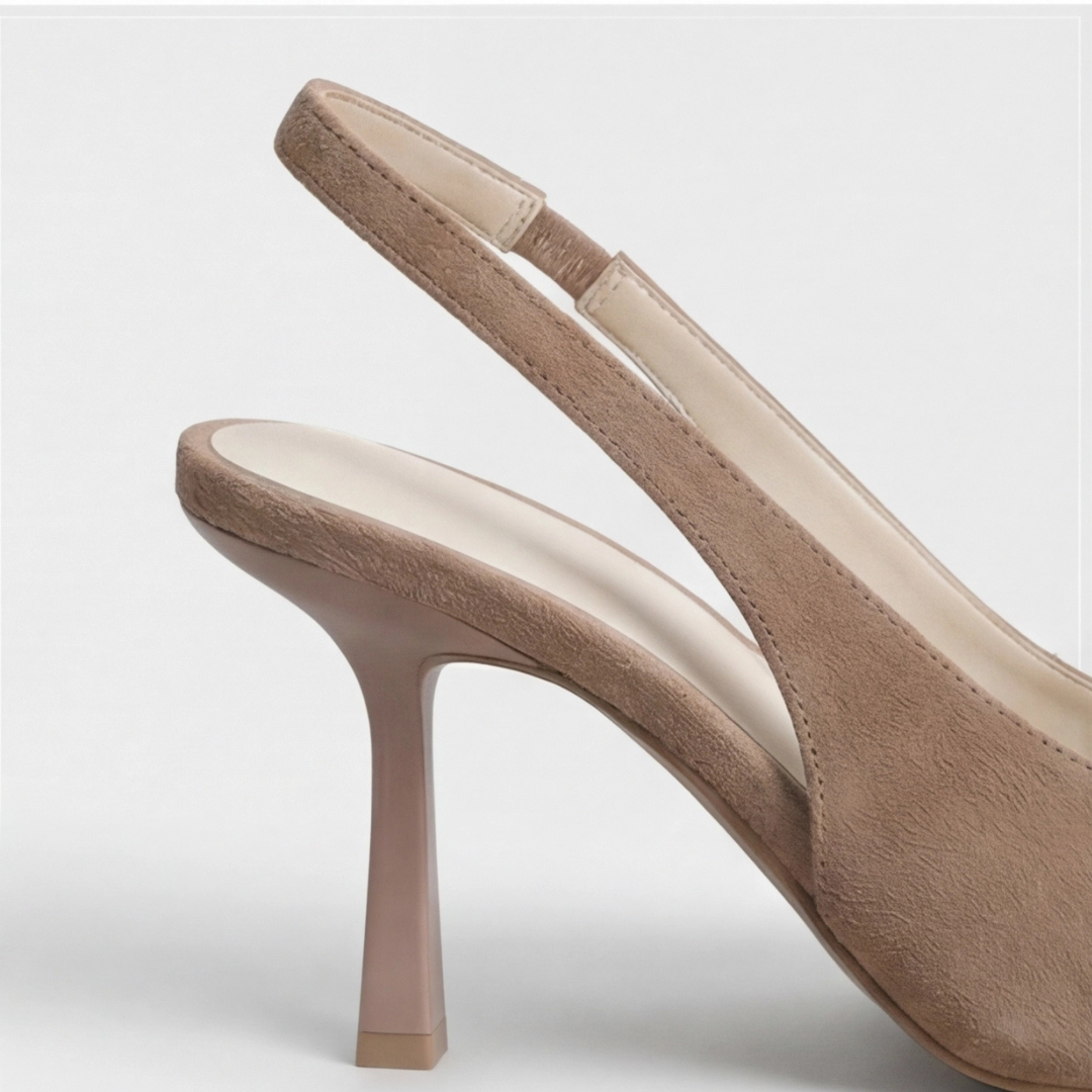Sienna | Leopard Print Pointed Toe Slingback Block Heels