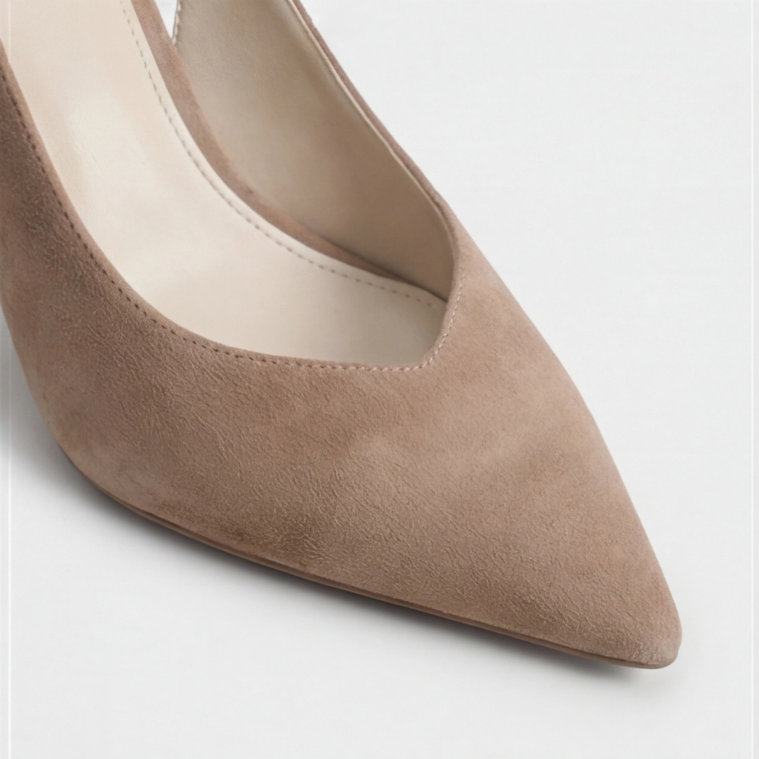 Sienna | Leopard Print Pointed Toe Slingback Block Heels