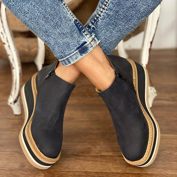 Cleona | Waterproof Side Zip Ankle Boots